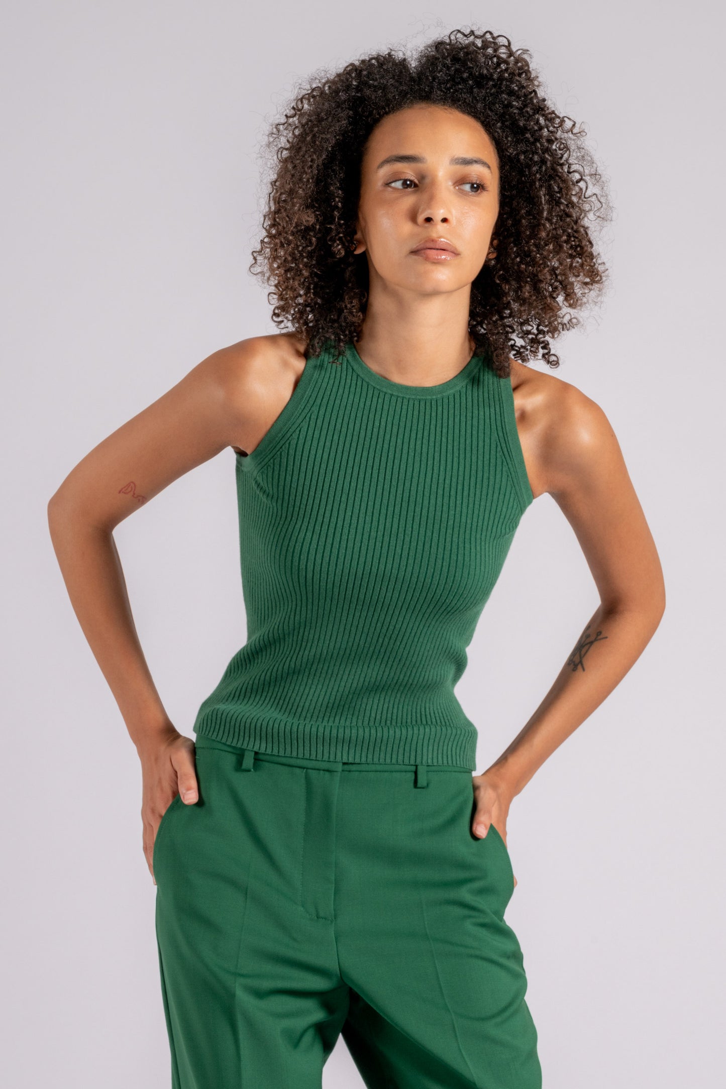  Max Mara Weekend Top Girollo Viscose/polyester/polyamide/elastane Green Verde Donna - 2