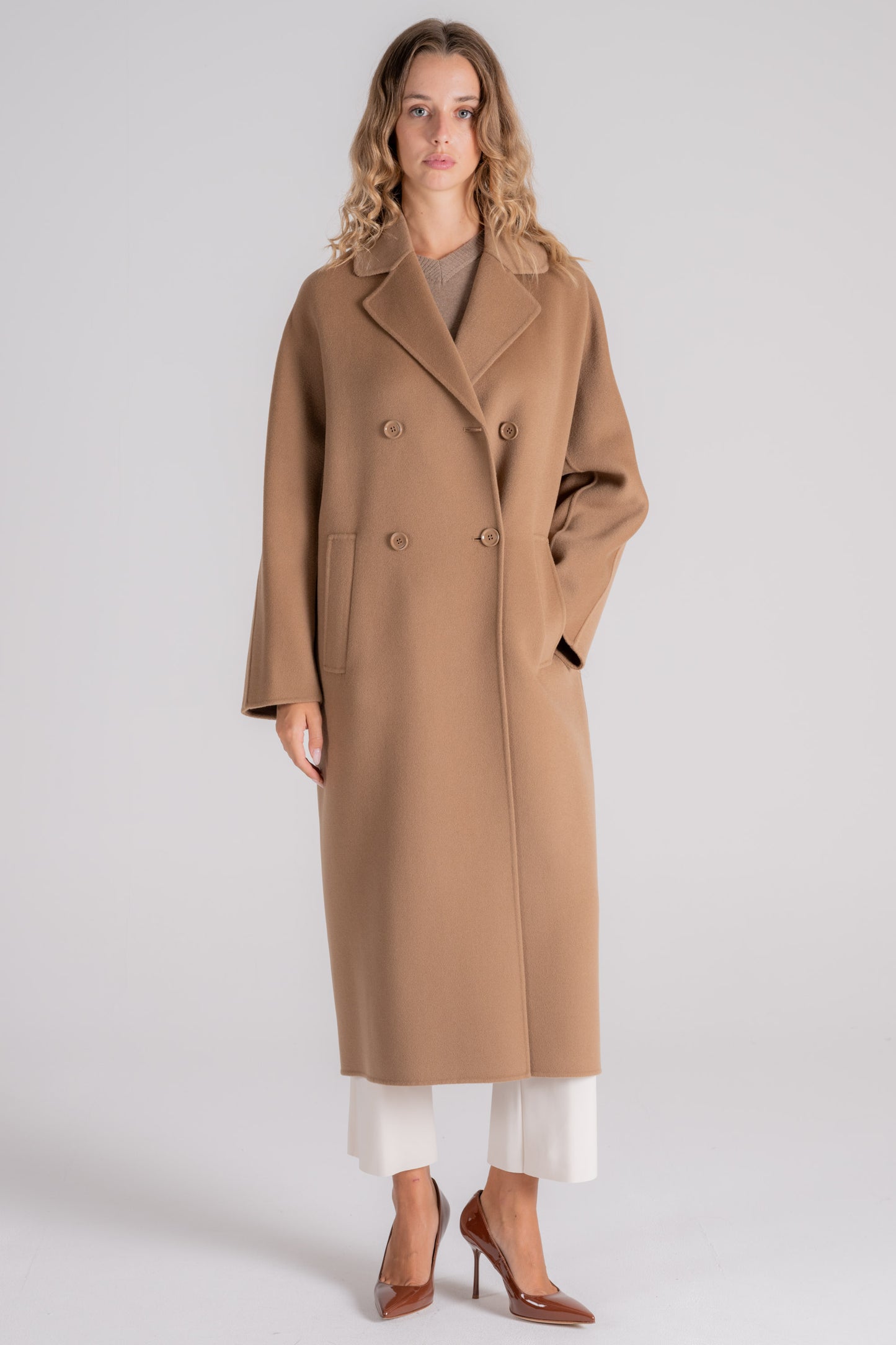  Max Mara S Brown Coat Marrone Donna - 1