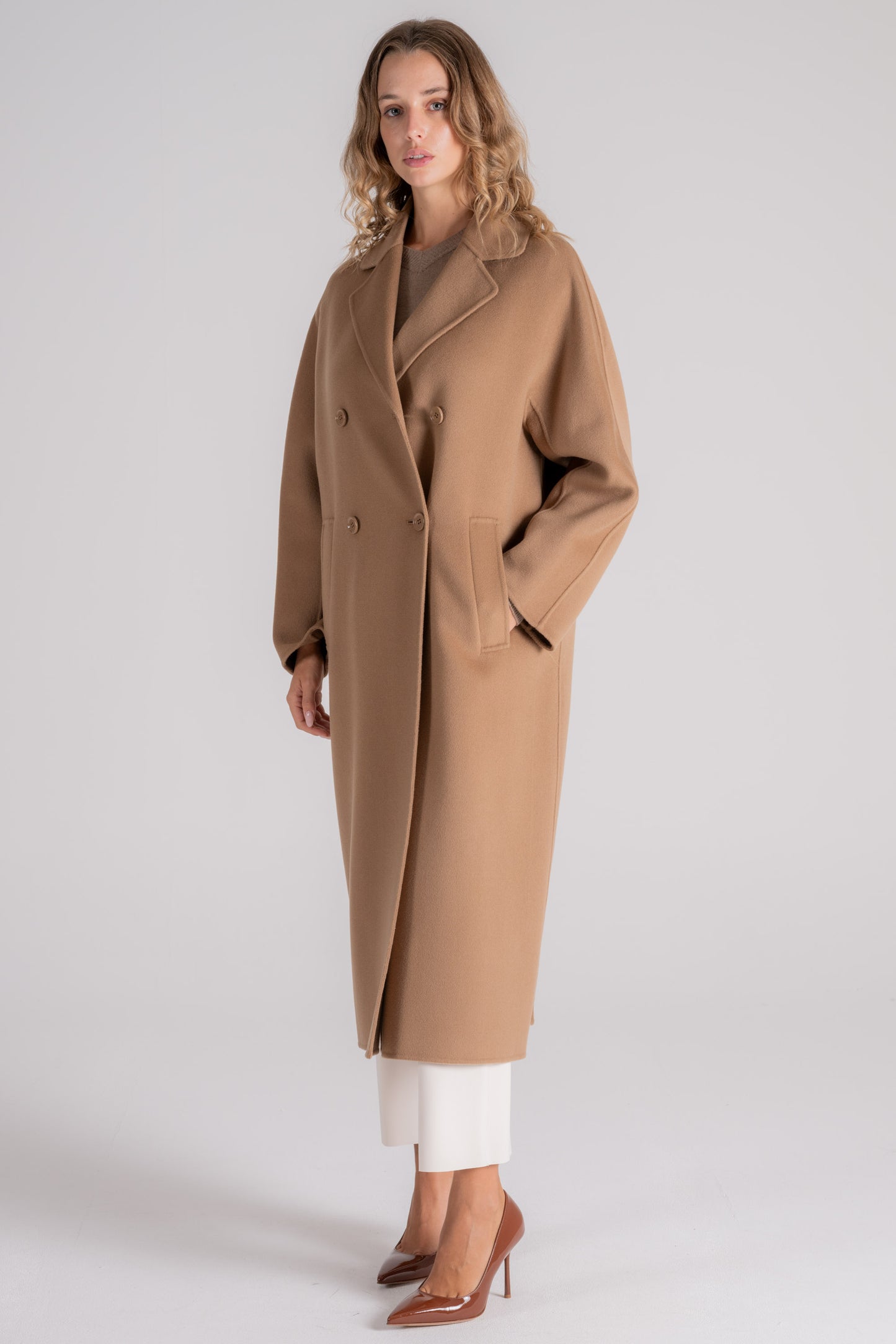  Max Mara S Brown Coat Marrone Donna - 2