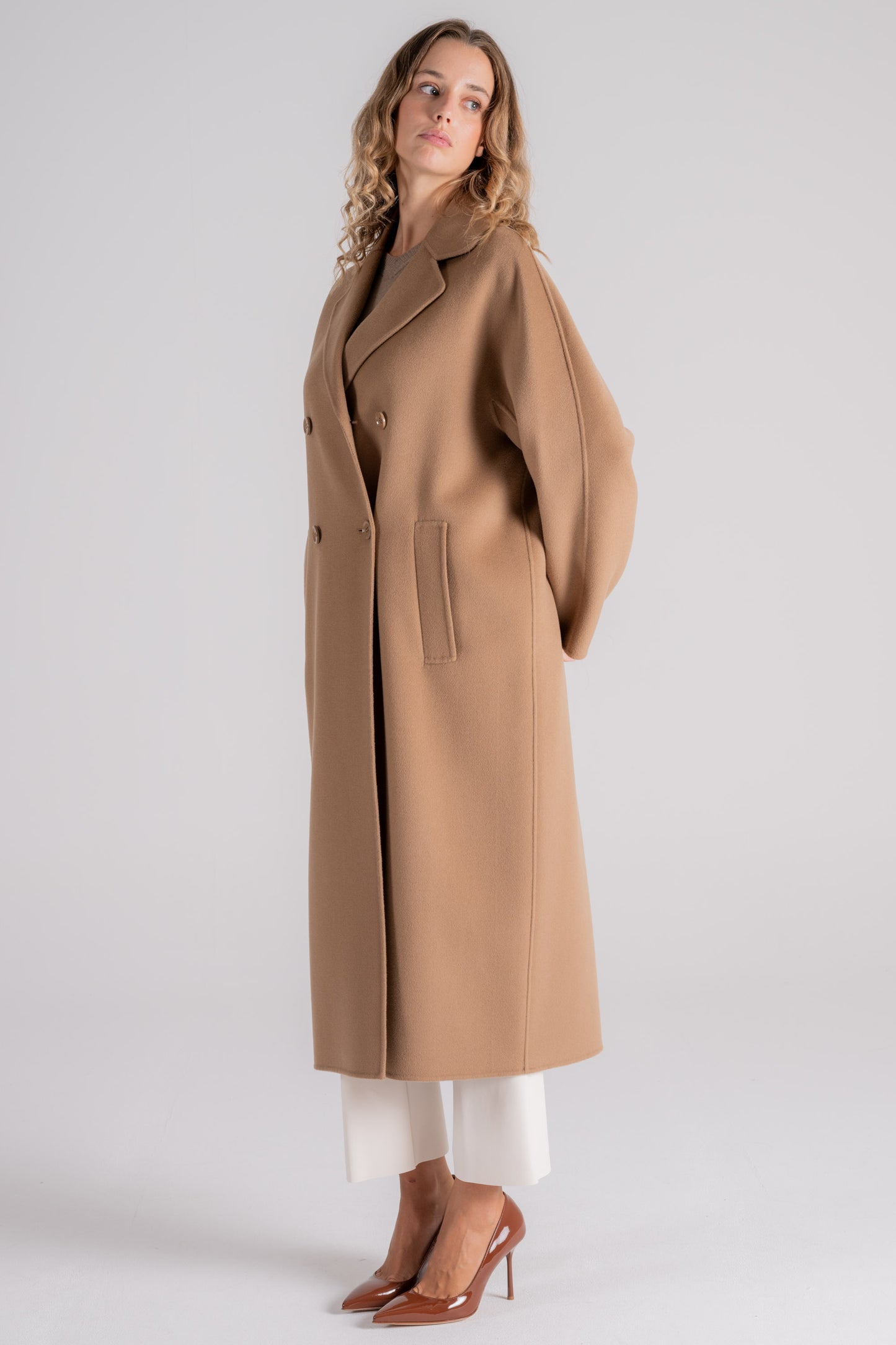  Max Mara S Brown Coat Marrone Donna - 5