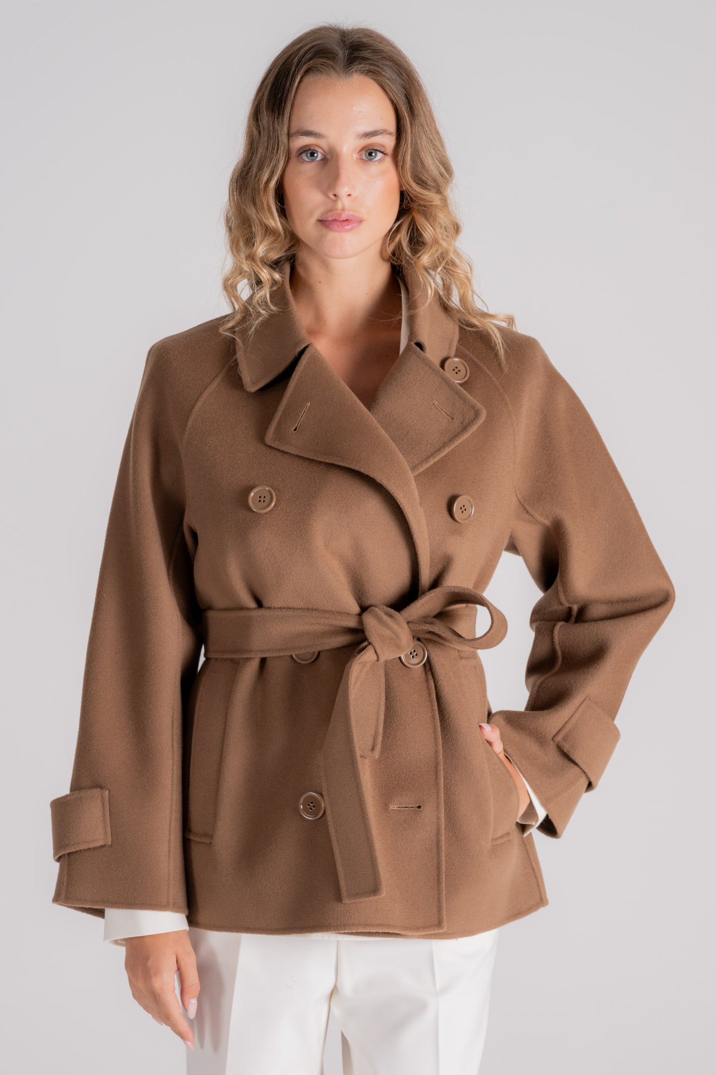  Max Mara S Brown Coat Marrone Donna - 5