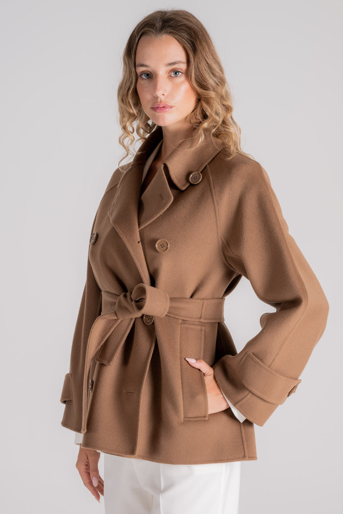  Max Mara S Brown Coat Marrone Donna - 6