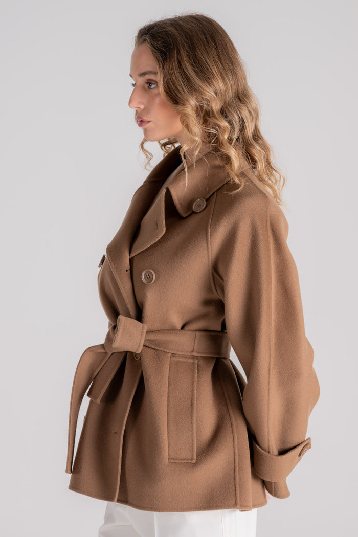  Max Mara S Brown Coat Marrone Donna - 7