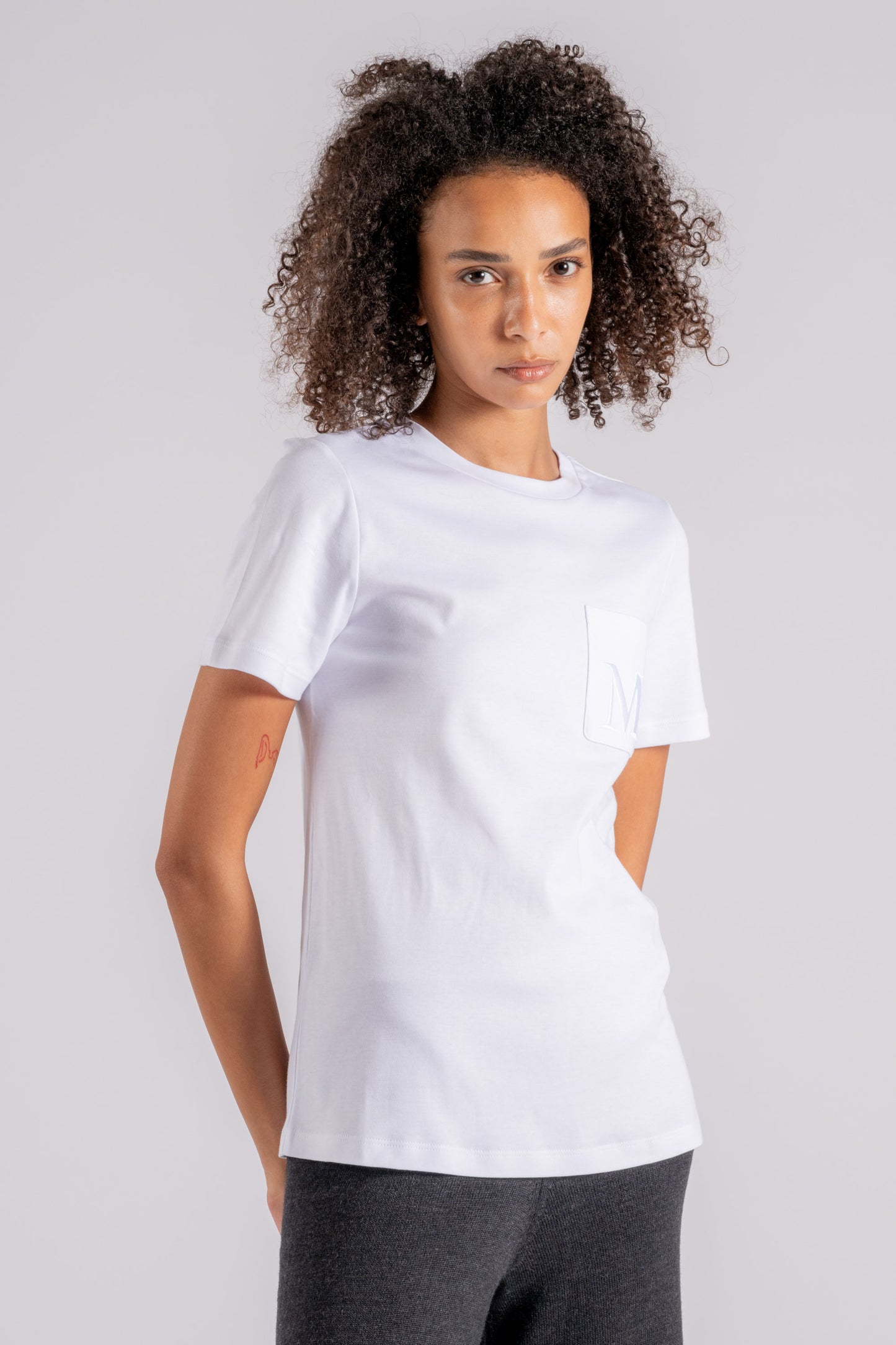  Max Mara S T-shirt Cotton White Bianco Donna - 2