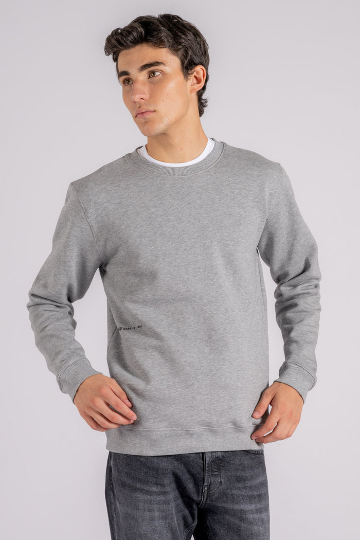  Dondup Crewneck Sweatshirt 100% Cotton Grey Grigio Uomo - 4