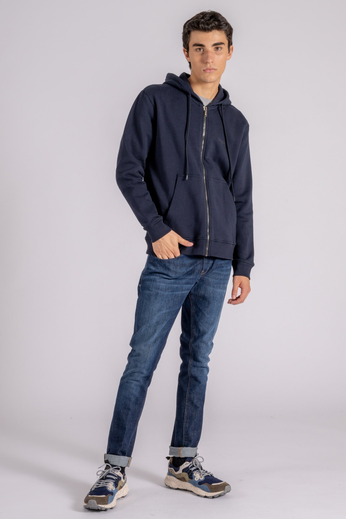  Dondup Sweatshirt 100% Cotton Blue Blu Uomo - 7