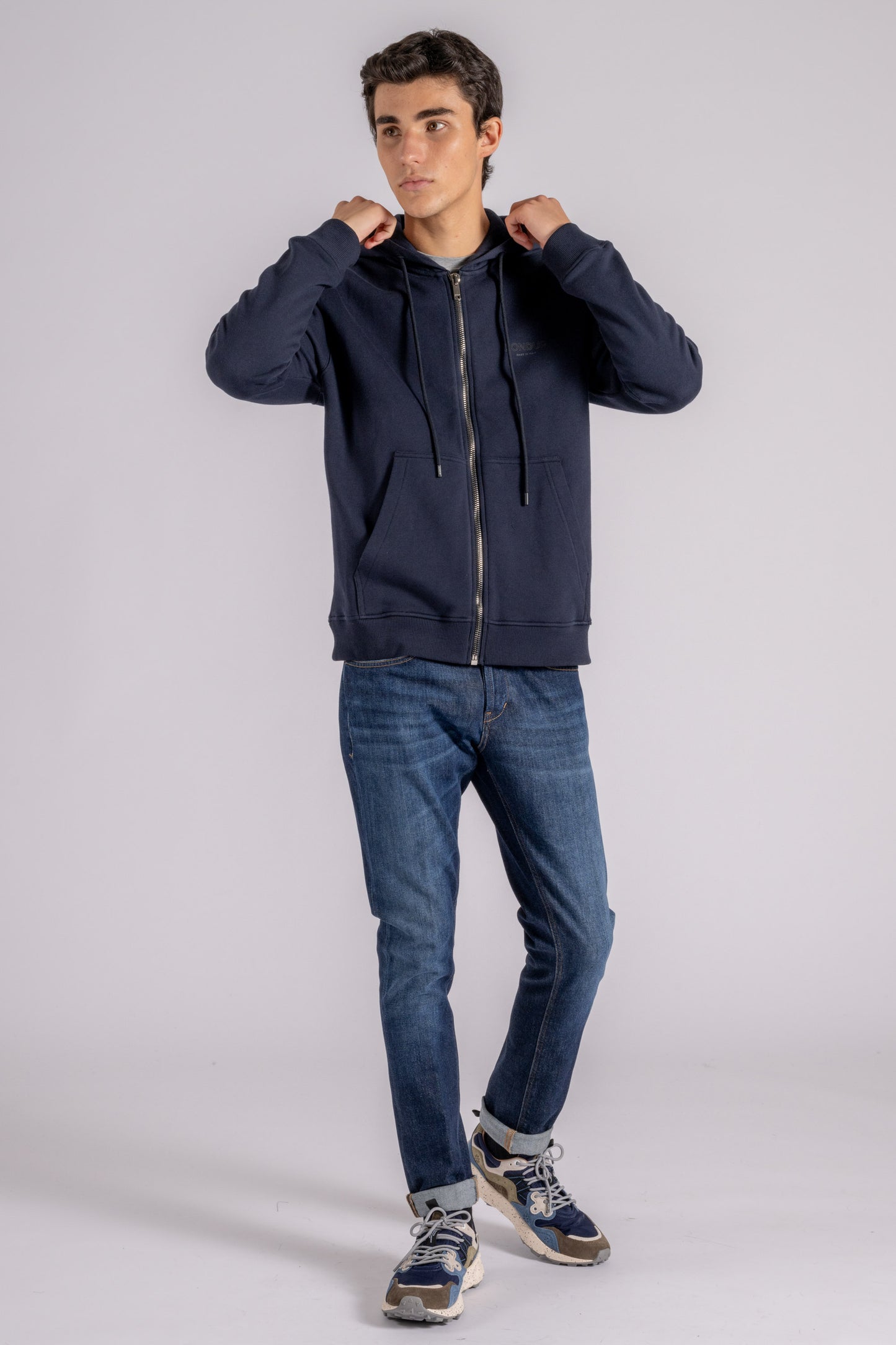  Dondup Sweatshirt 100% Cotton Blue Blu Uomo - 8