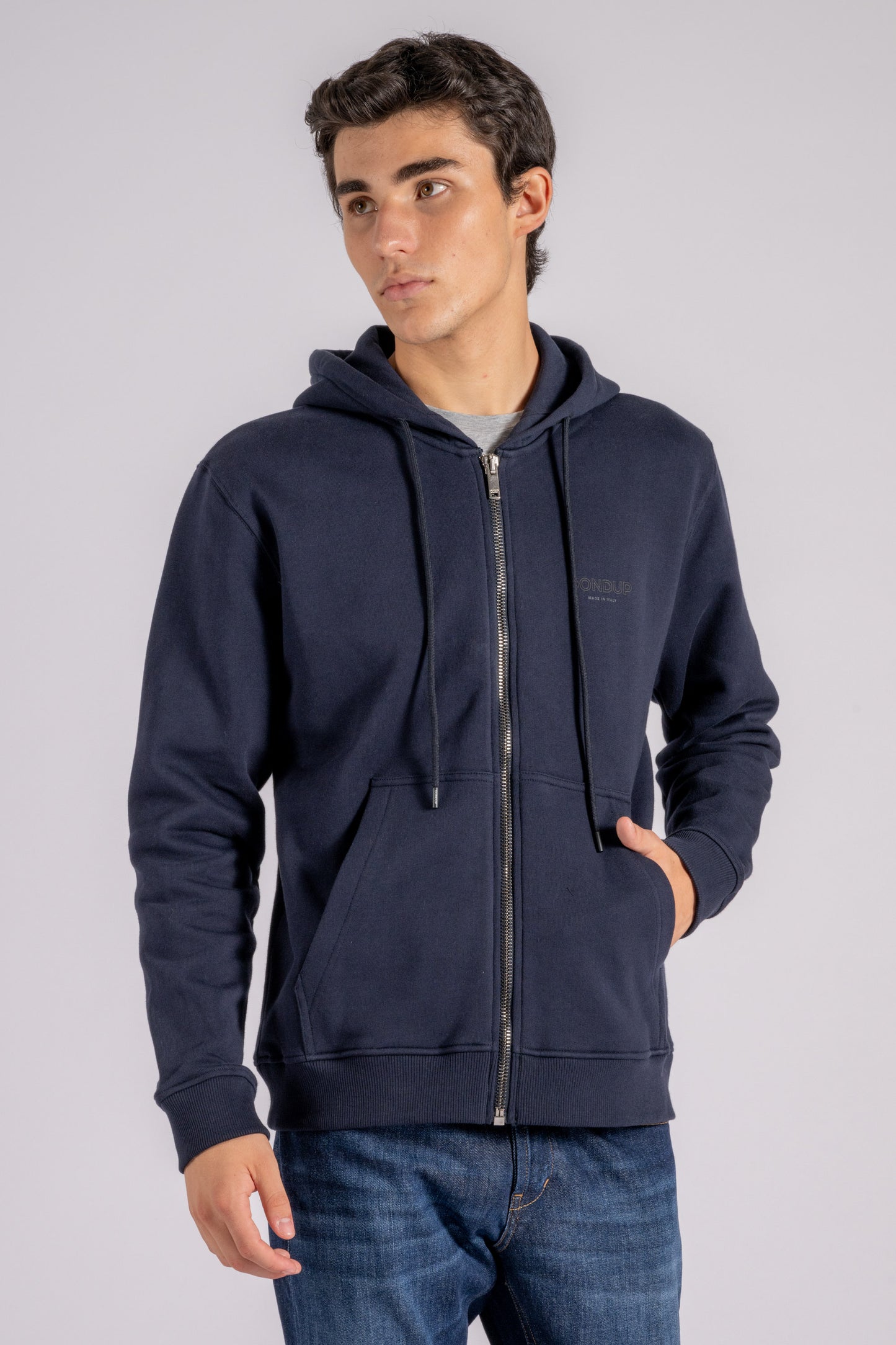  Dondup Sweatshirt 100% Cotton Blue Blu Uomo - 1