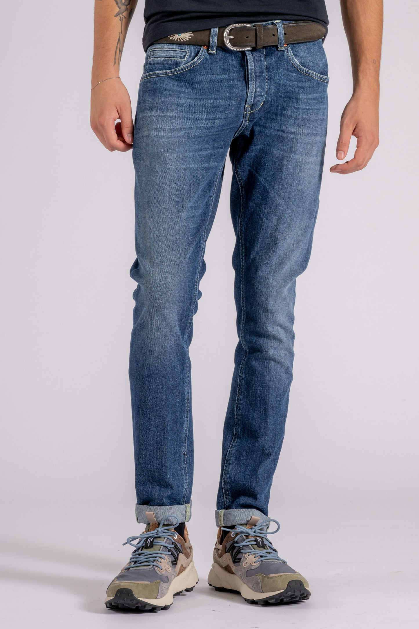  Dondup Jeans George 99% Cotton 1% Elastane Blue Blu Uomo - 1