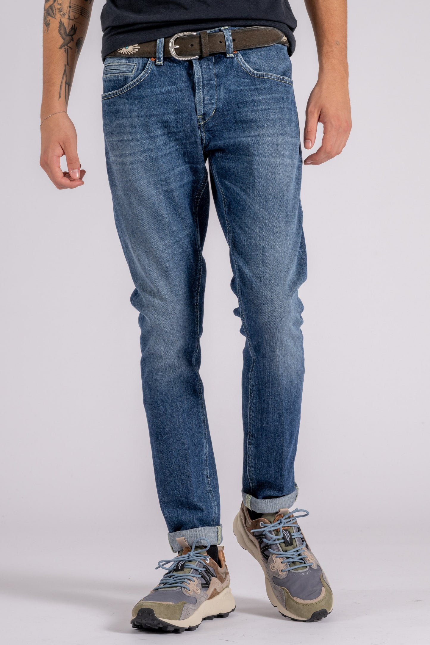  Dondup Jeans George 99% Cotton 1% Elastane Blue Blu Uomo - 3