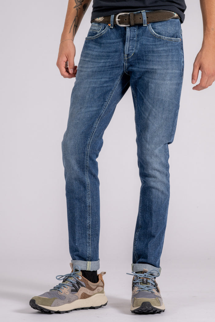  Dondup Jeans George 99% Cotton 1% Elastane Blue Blu Uomo - 4