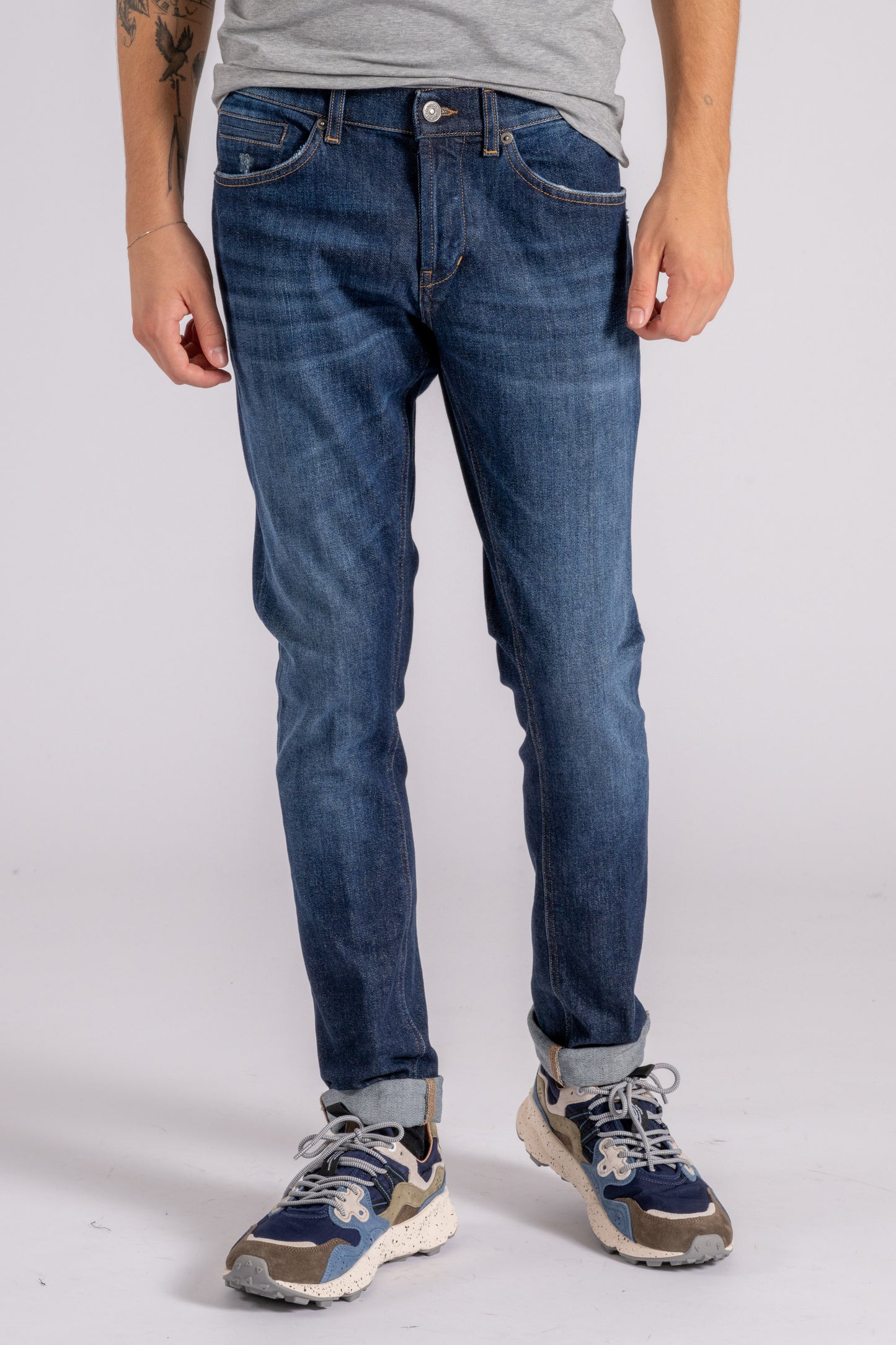  Dondup George Cotton Jeans Blue Blu Uomo - 1