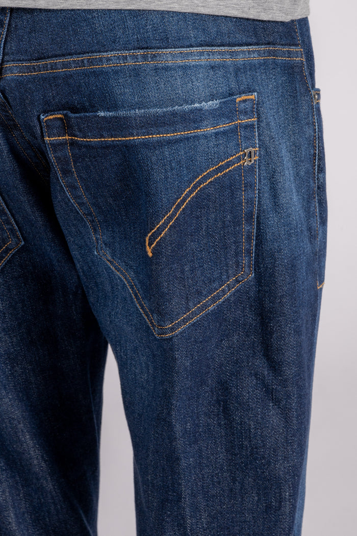  Dondup George Cotton Jeans Blue Blu Uomo - 4