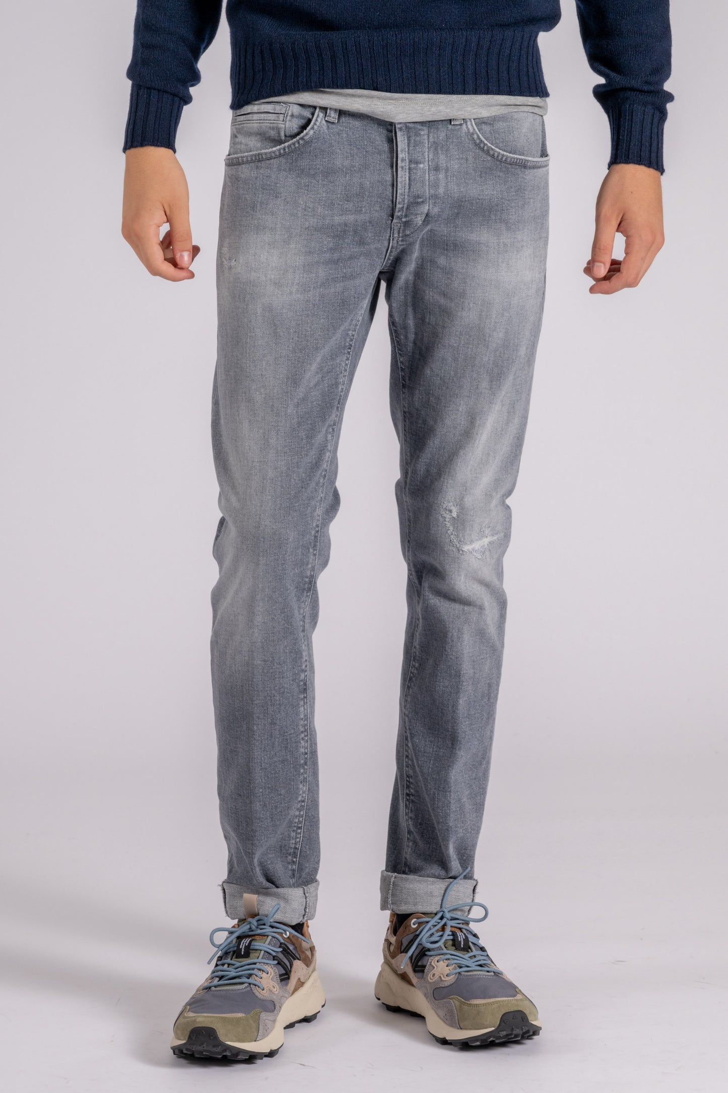  Dondup Jeans George Cotton/elastane Blue Grigio Uomo - 1