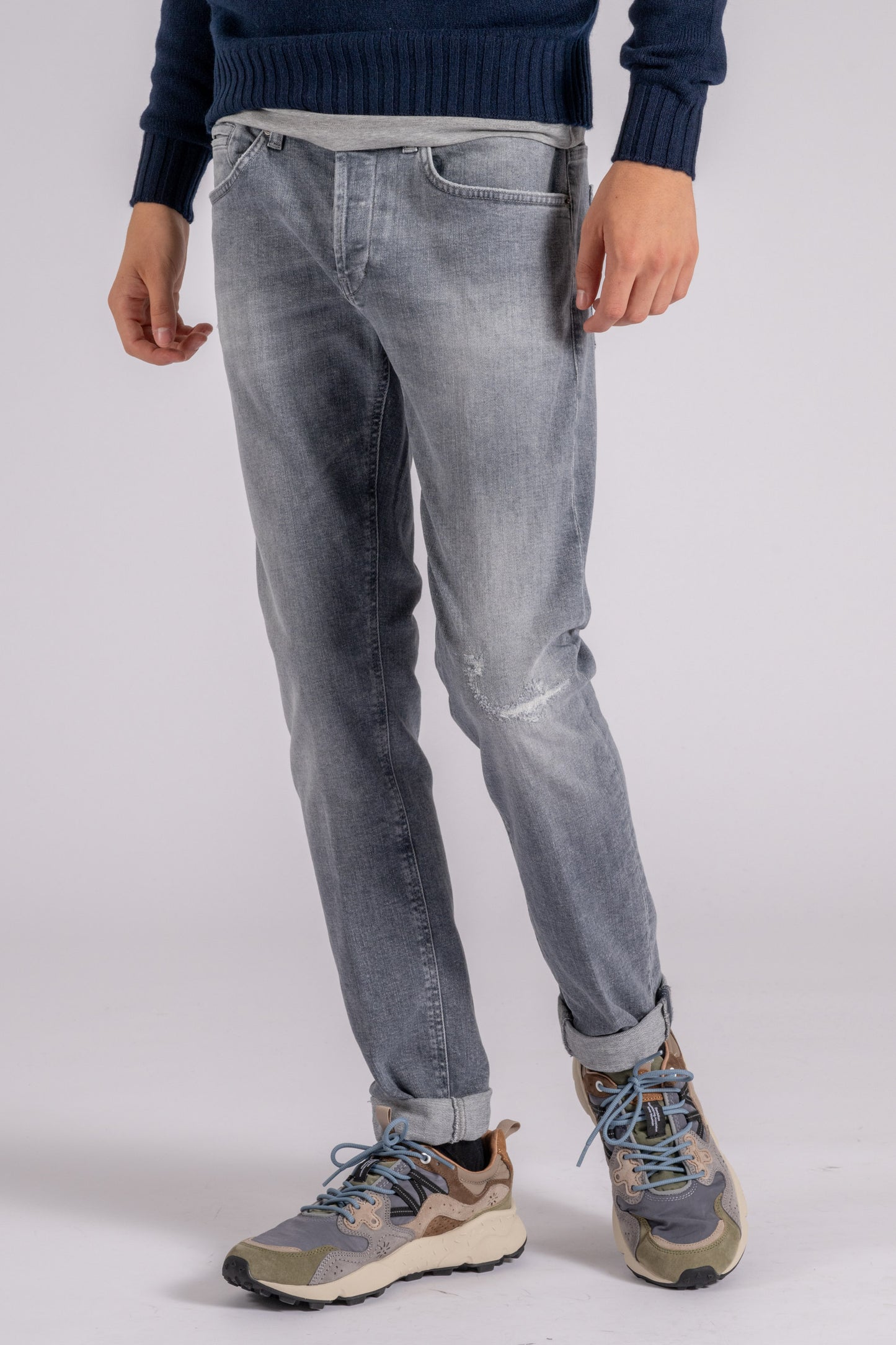  Dondup Jeans George Cotton/elastane Blue Grigio Uomo - 2