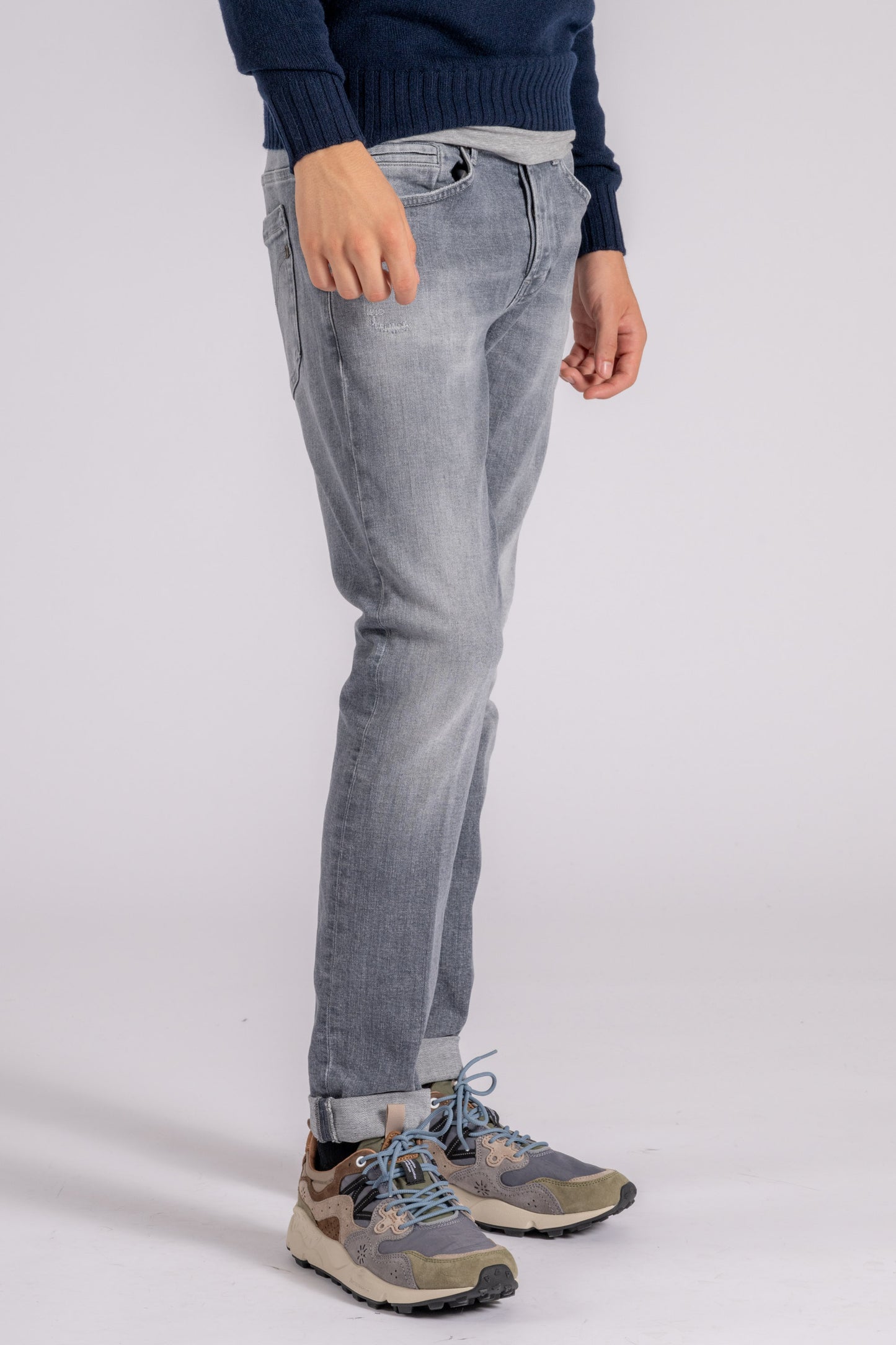  Dondup Jeans George Cotton/elastane Blue Grigio Uomo - 3