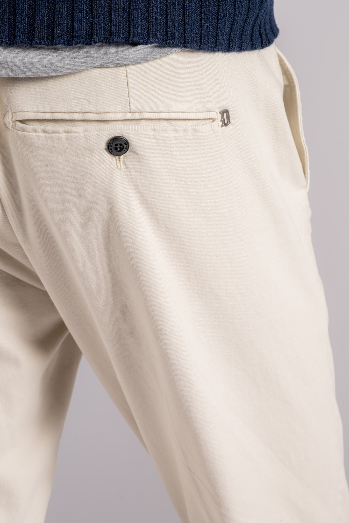  Dondup Pantalone Gaubert Cotone/elastam Beige Beige Uomo - 5