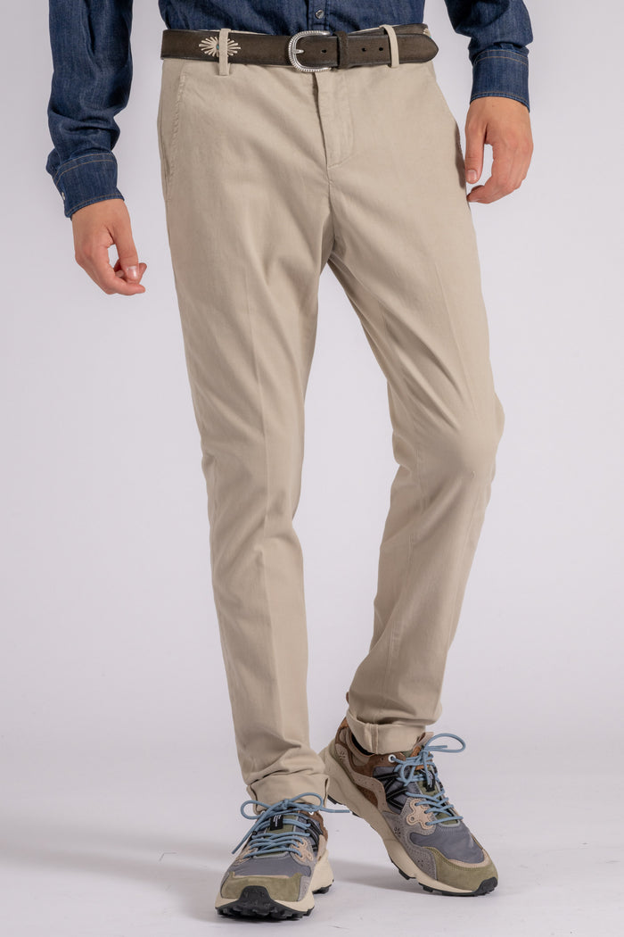  Dondup Pantalone Gaubert Cotone/elastam Beige Beige Uomo - 4