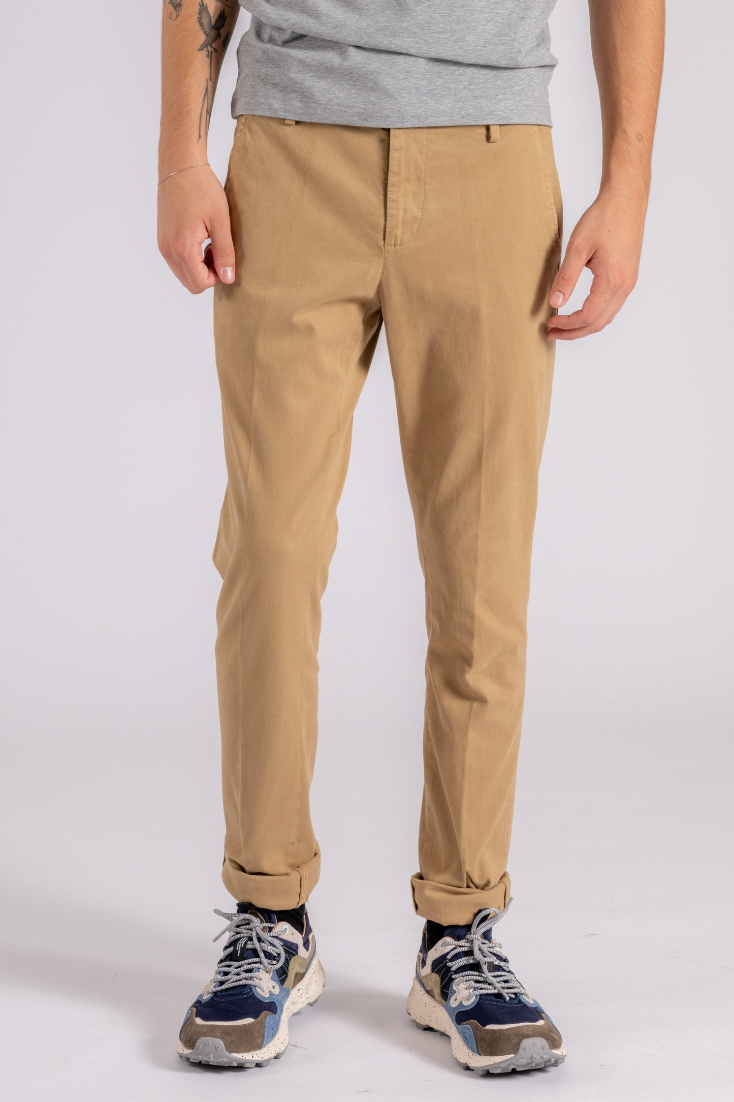  Dondup Pantalone Gaubert Cotone/elastam Beige Beige Uomo - 1