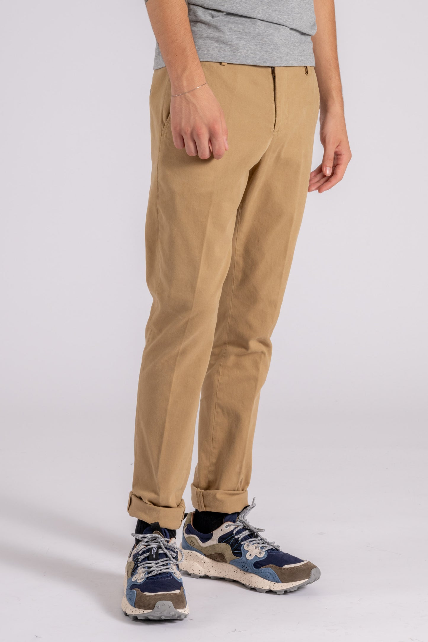  Dondup Pantalone Gaubert Cotone/elastam Beige Beige Uomo - 3