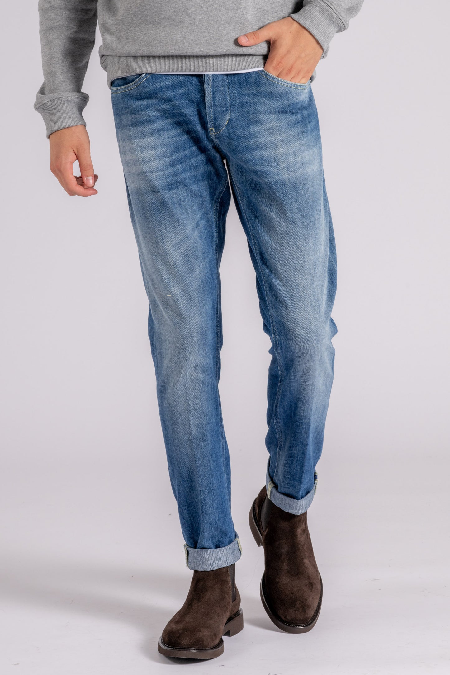  Dondup Jeans George Cotton/elastomultiester Blue Blu Uomo - 2