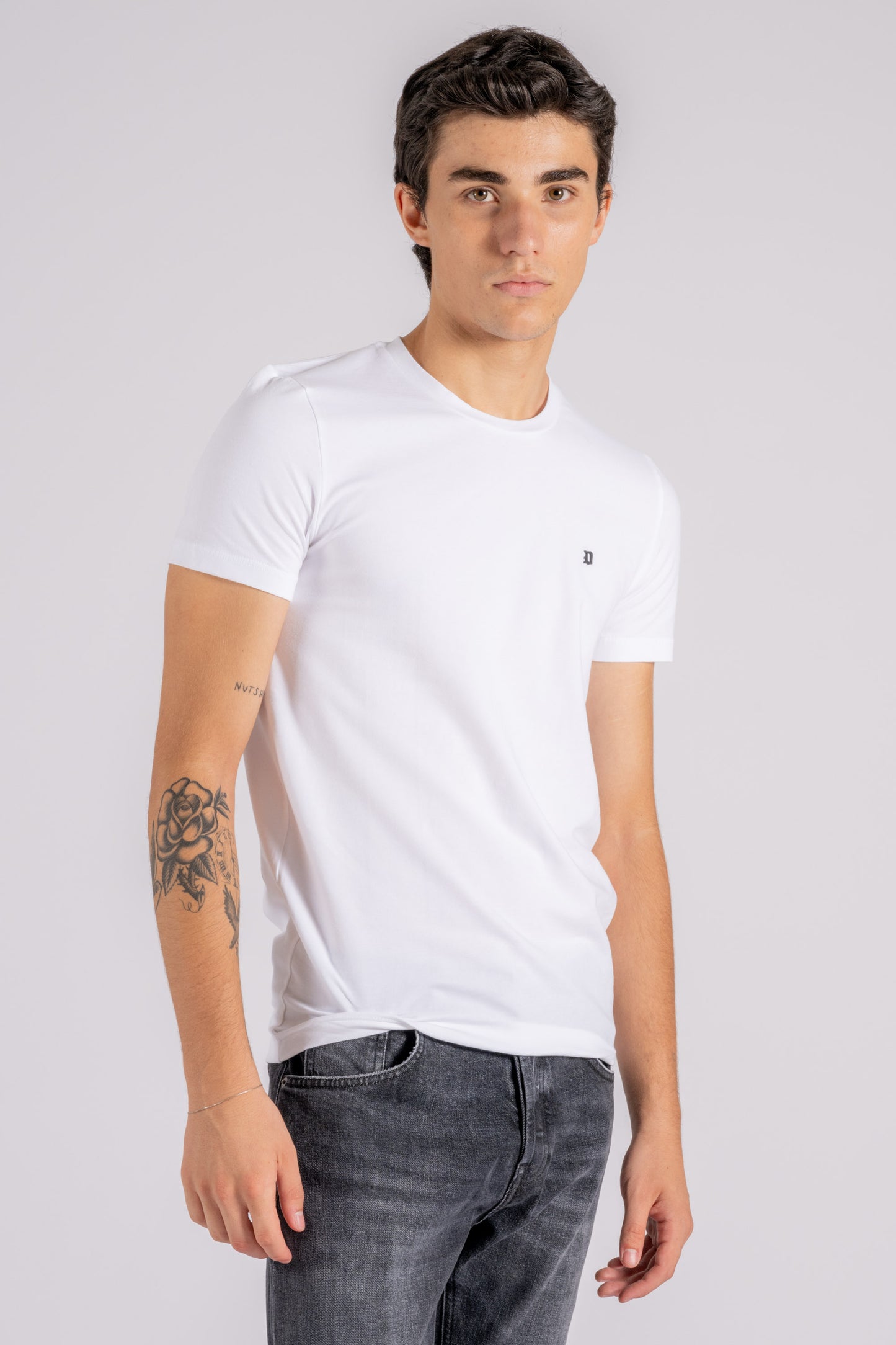  Dondup T-shirt Cotton/elastane White Bianco Uomo - 2