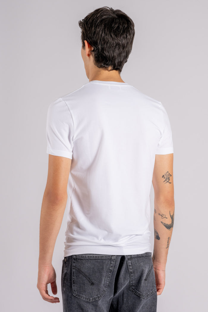  Dondup T-shirt Cotton/elastane White Bianco Uomo - 5