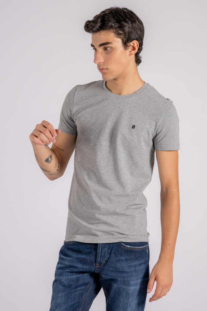  Dondup Blue Cotton/elastane T-shirt Grigio Uomo - 3