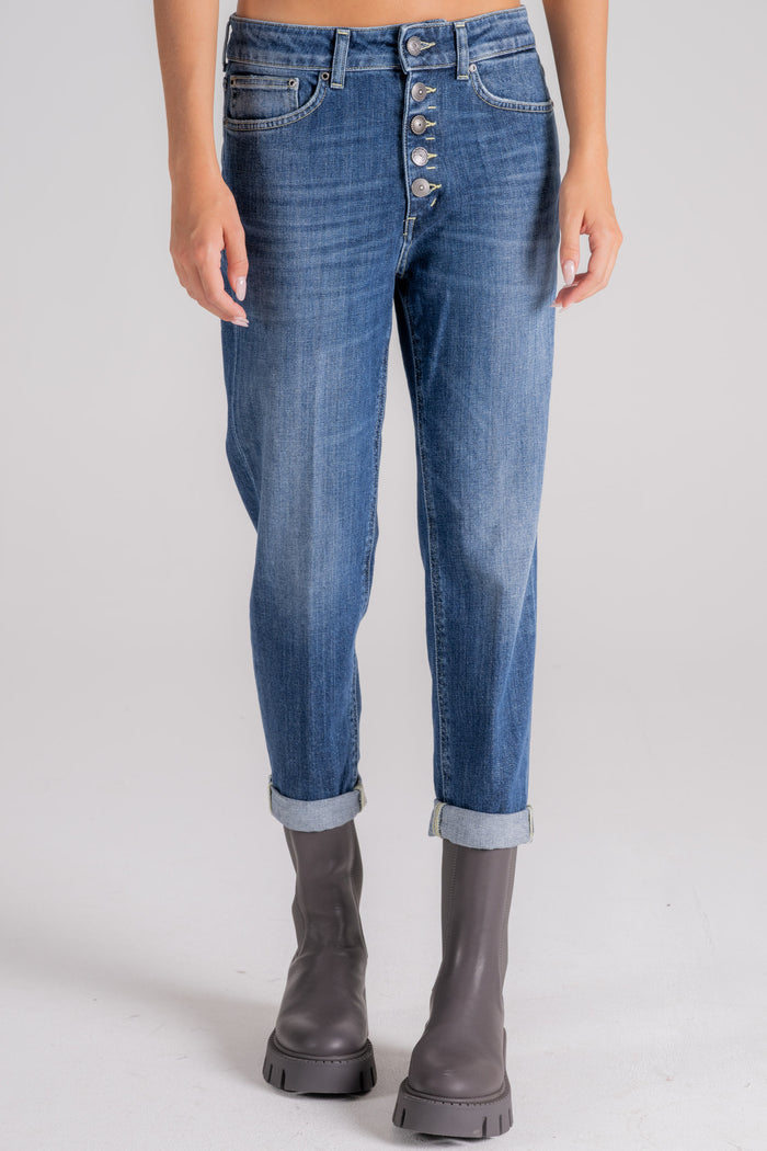 Dondup Jeans Koons Gioiello in Cotone/Elastan Blu-2