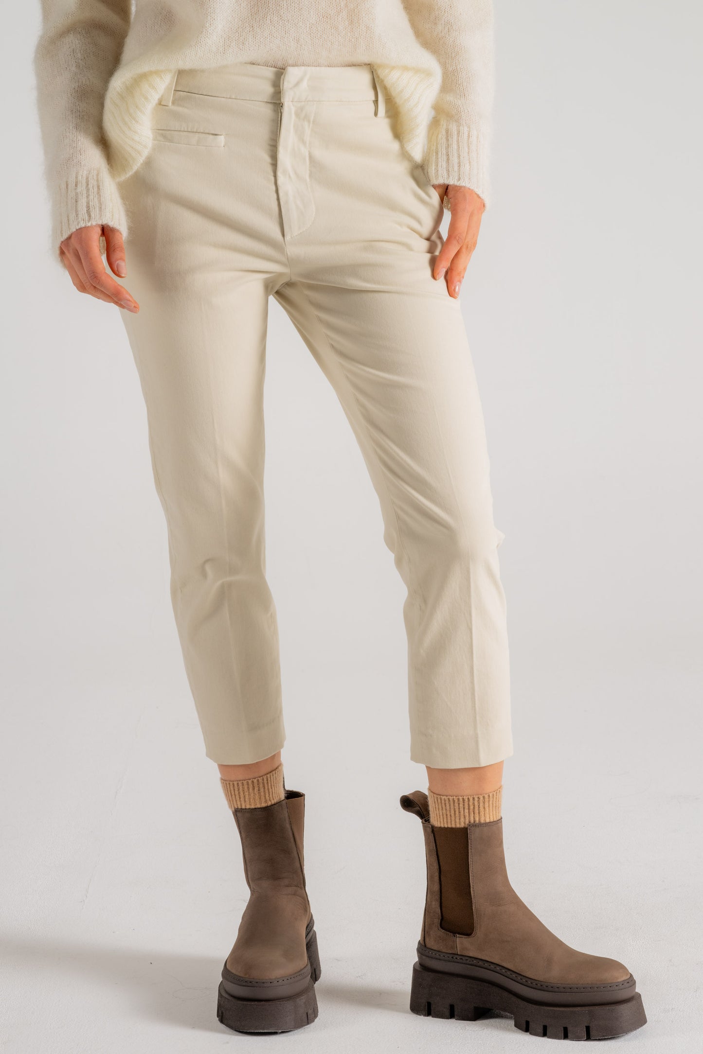  Dondup Pantalone Ariel Grigio Beige Donna - 2