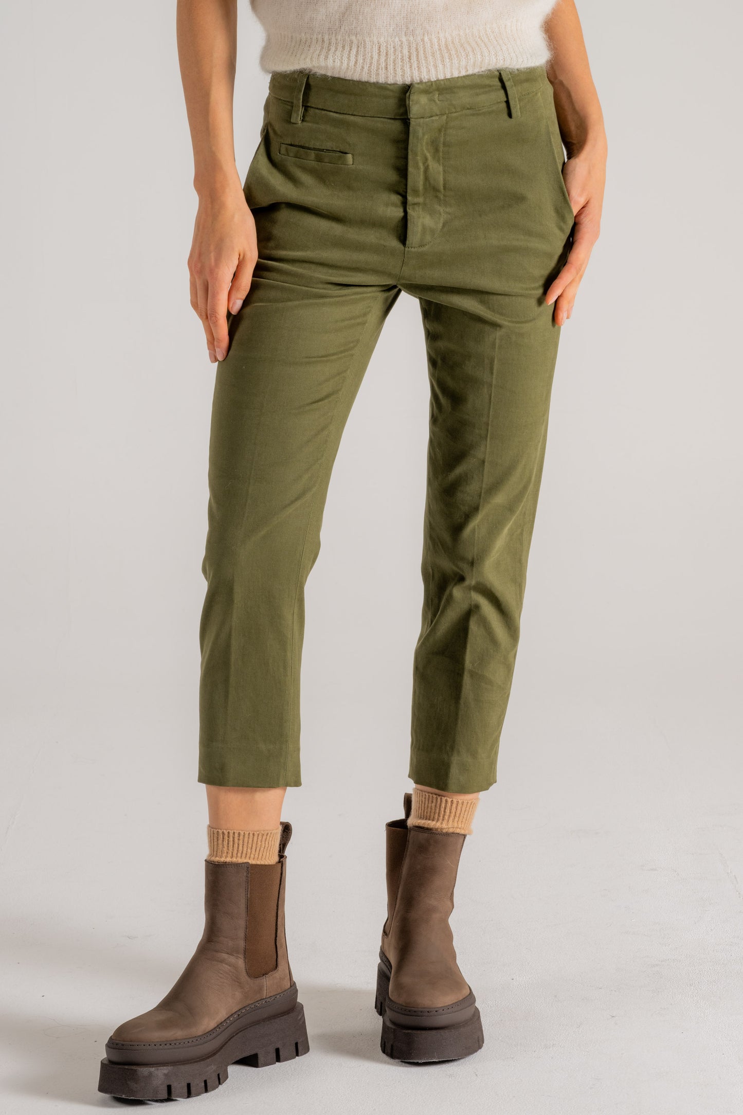  Dondup Pantalone Ariel Verde Verde Donna - 1