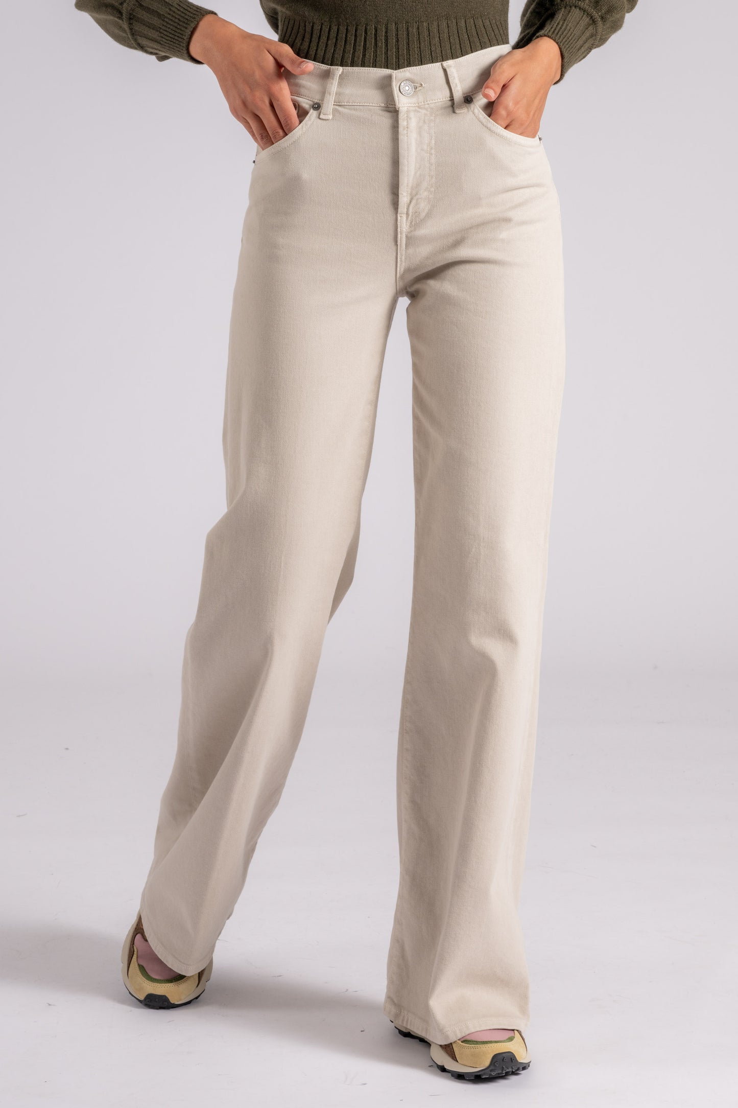  Dondup Amber Jeans In Beige Cotton/lyocell Beige Donna - 2