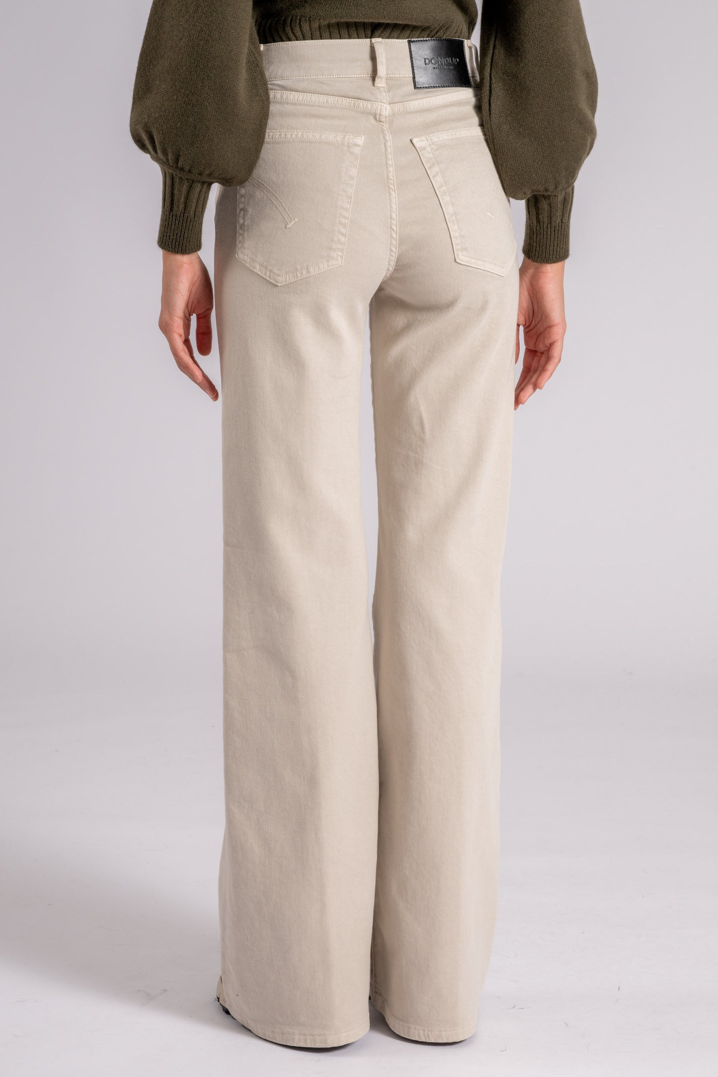  Dondup Amber Jeans In Beige Cotton/lyocell Beige Donna - 6