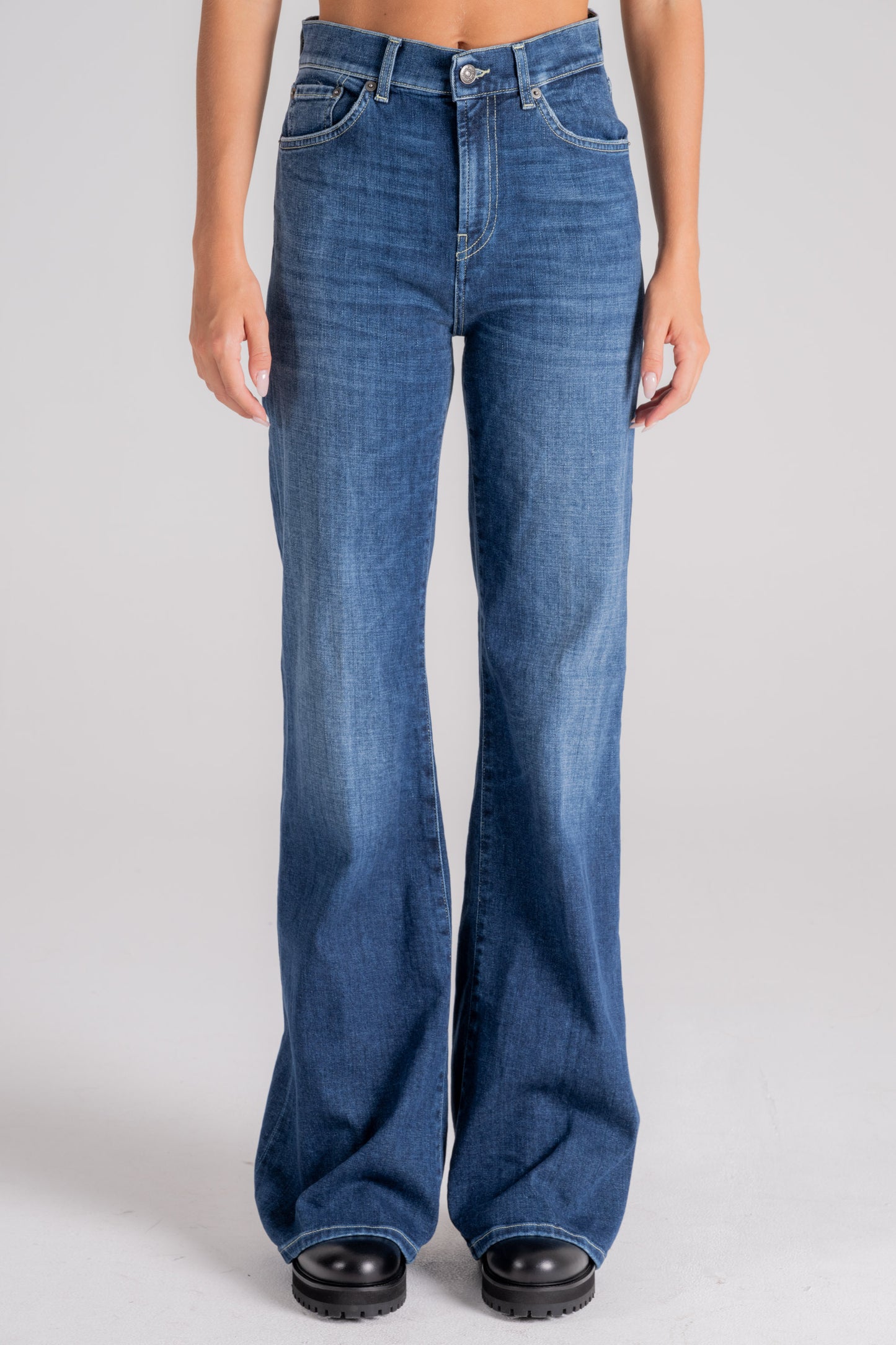  Dondup Jeans Amber Cotton/elastane Blue Blu Donna - 1