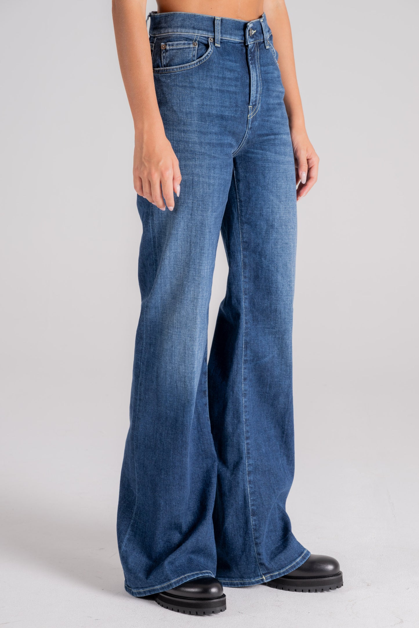  Dondup Jeans Amber Cotton/elastane Blue Blu Donna - 2