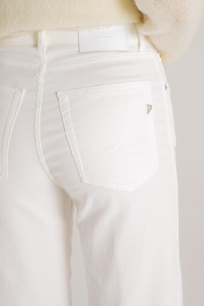  Dondup Jeans Amber Bianco Donna - 5