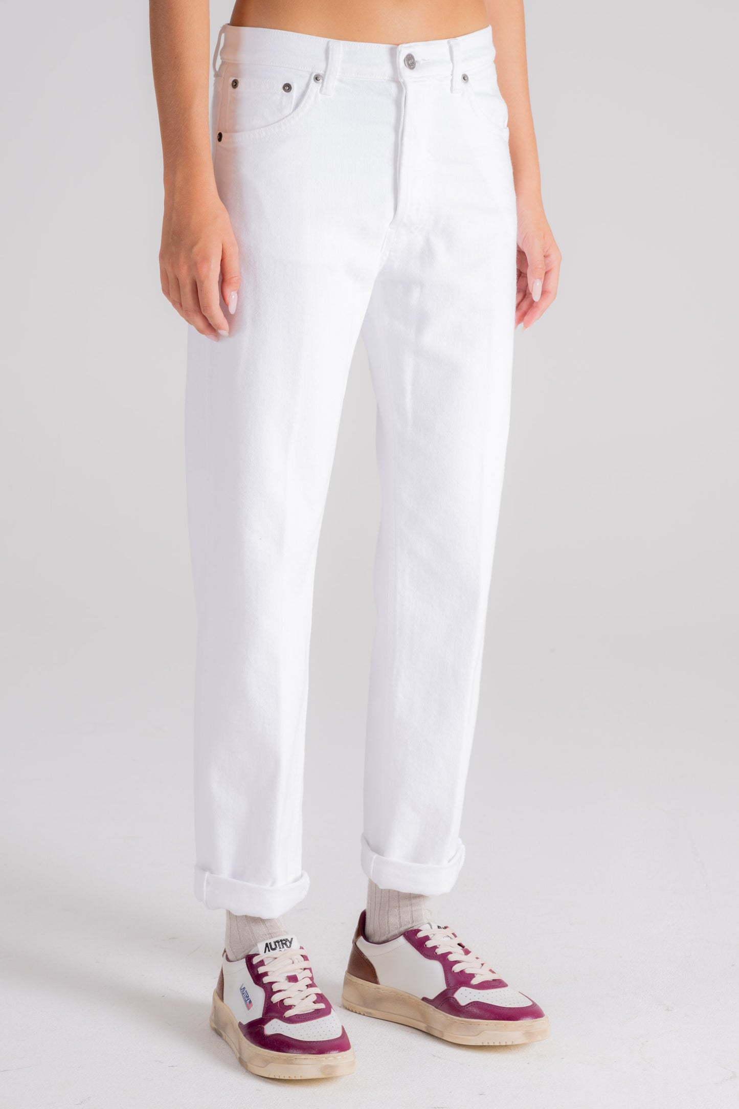  Dondup Icon Jeans Cotton/elastane White Bianco Donna - 2