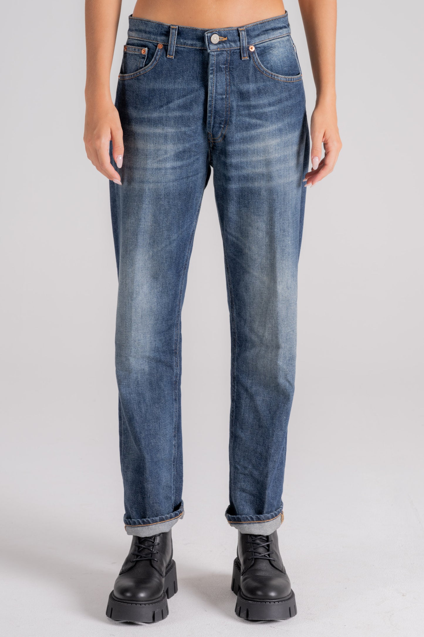  Dondup Jeans Icon Cotton/elastomultiester Blue Blu Donna - 1