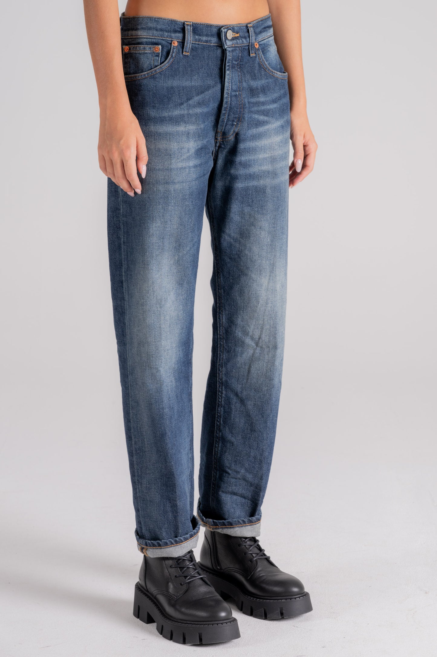  Dondup Jeans Icon Cotton/elastomultiester Blue Blu Donna - 2