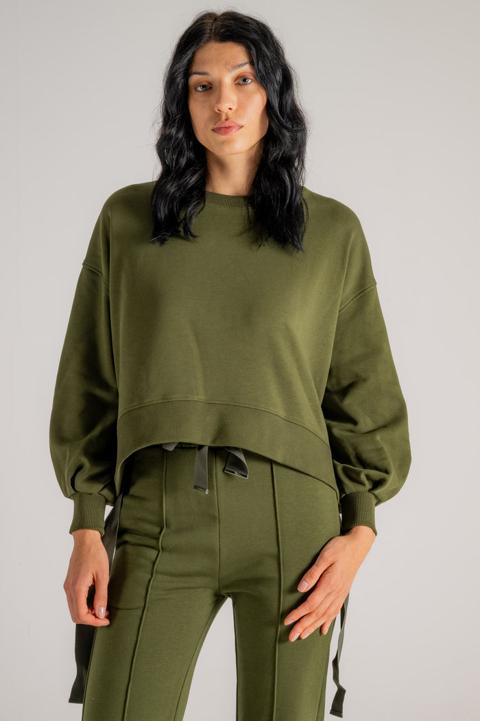 Dondup Felpa verde Donna