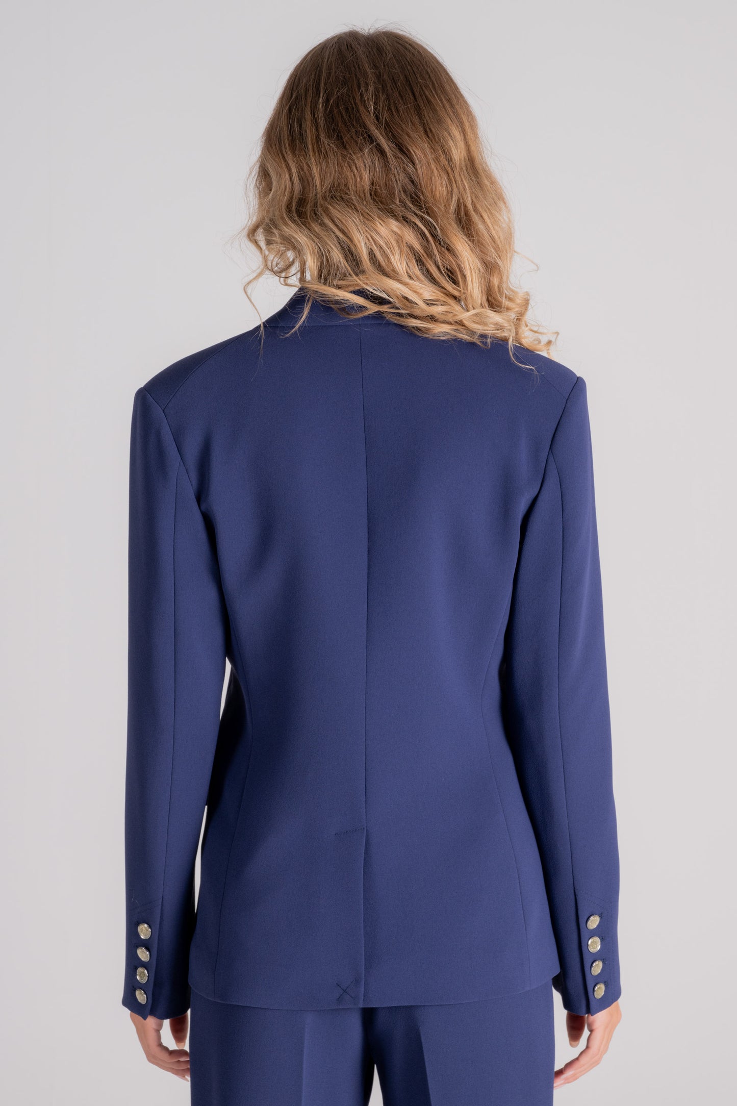  Elisabetta Franchi Blue Jacket 100% Polyester Blu Donna - 4