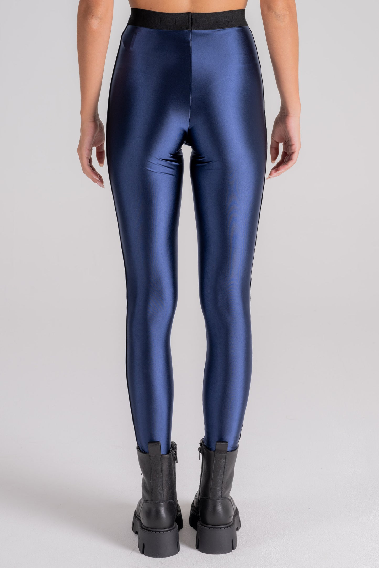  Elisabetta Franchi Slim Fit Trousers Polyamide/elastane Blue Blu Donna - 4