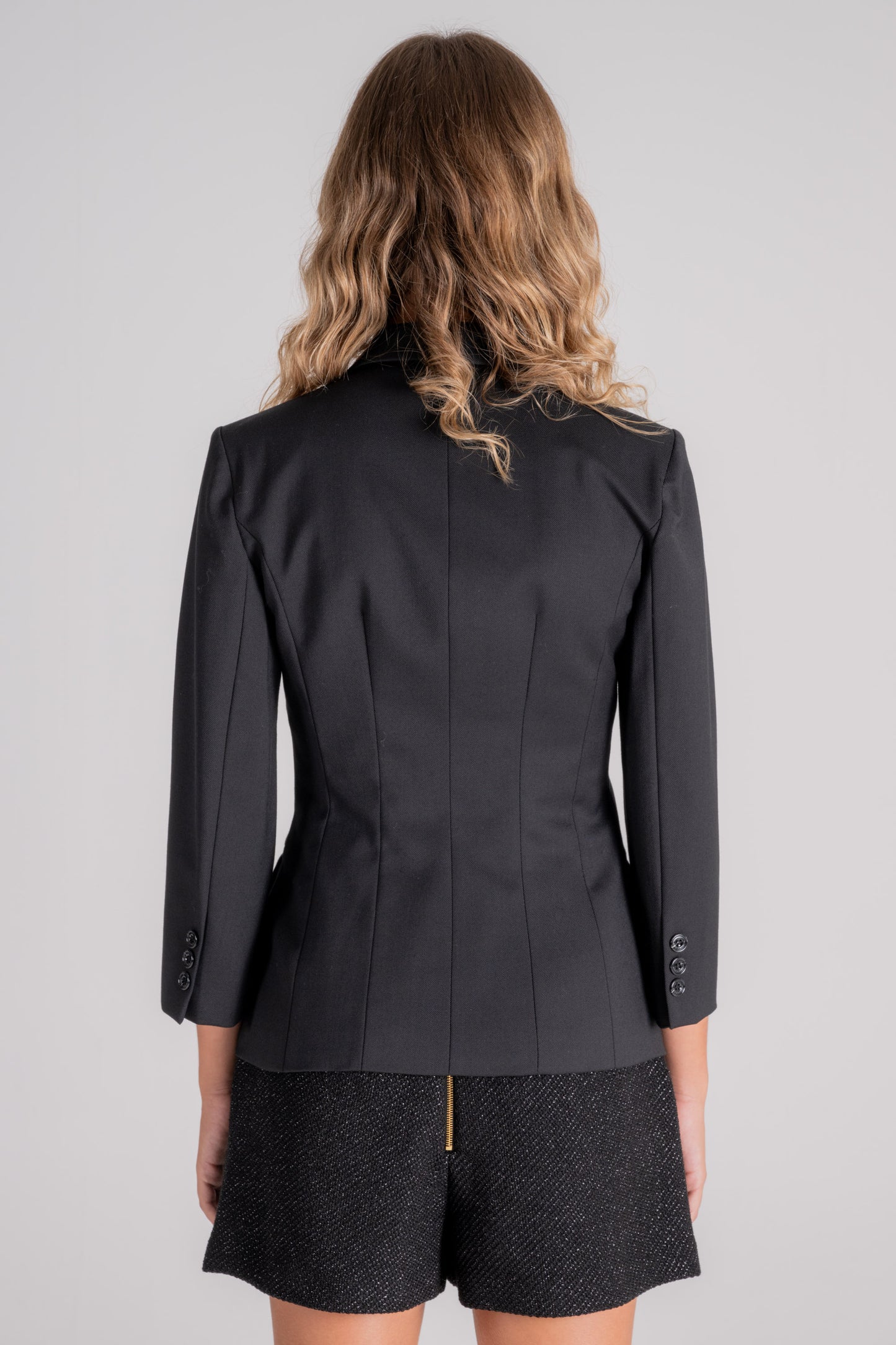  Elisabetta Franchi Jacket 54% Polyester 44% Virgin Wool 2% Elastane Black Nero Donna - 4