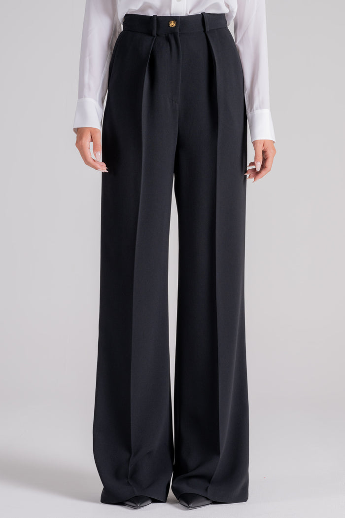 Elisabetta Franchi Polyester Black Trousers