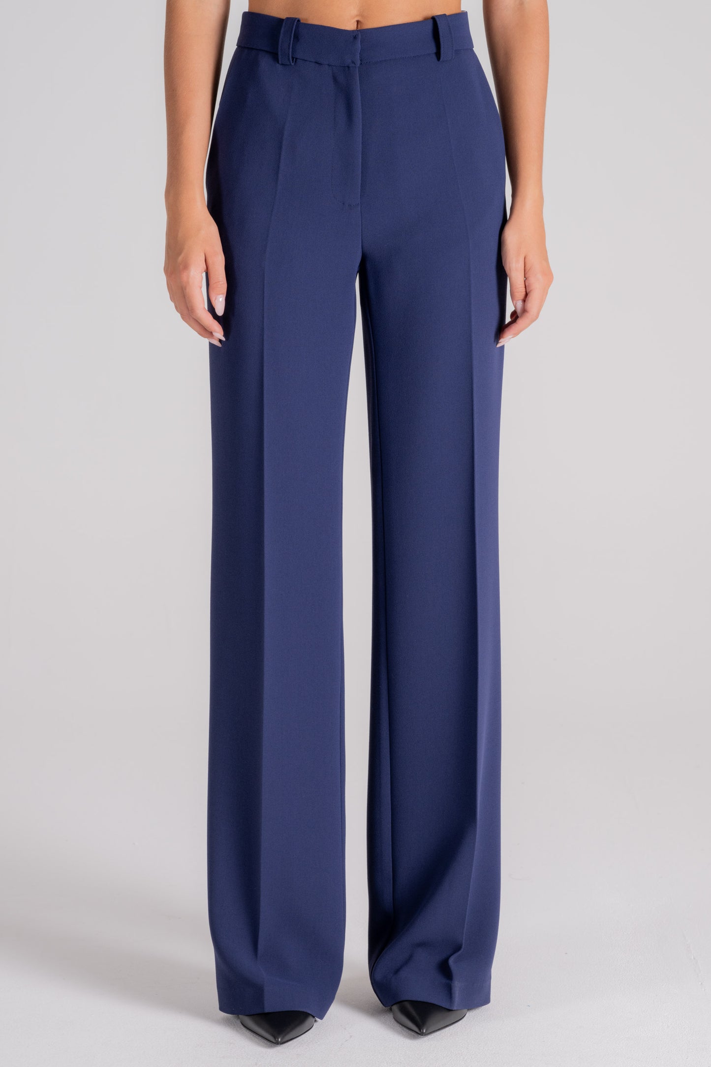  Elisabetta Franchi Pantalone Poliestere Blu Blu Donna - 1