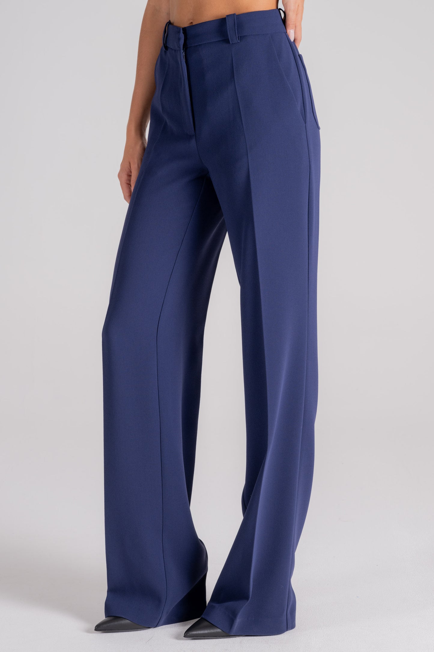  Elisabetta Franchi Pantalone Poliestere Blu Blu Donna - 2