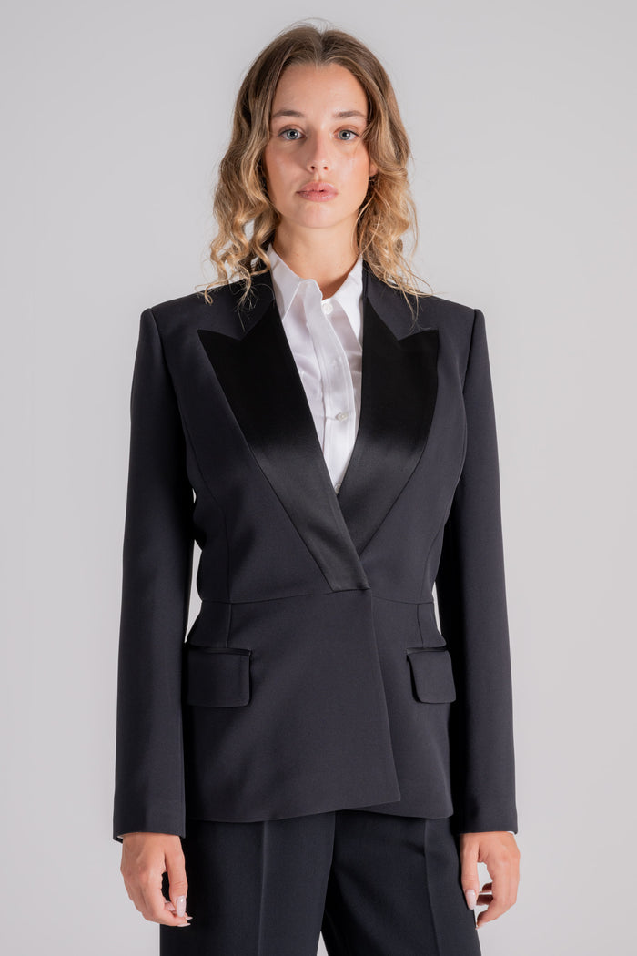 Elisabetta Franchi Polyester/Elastane Black Jacket