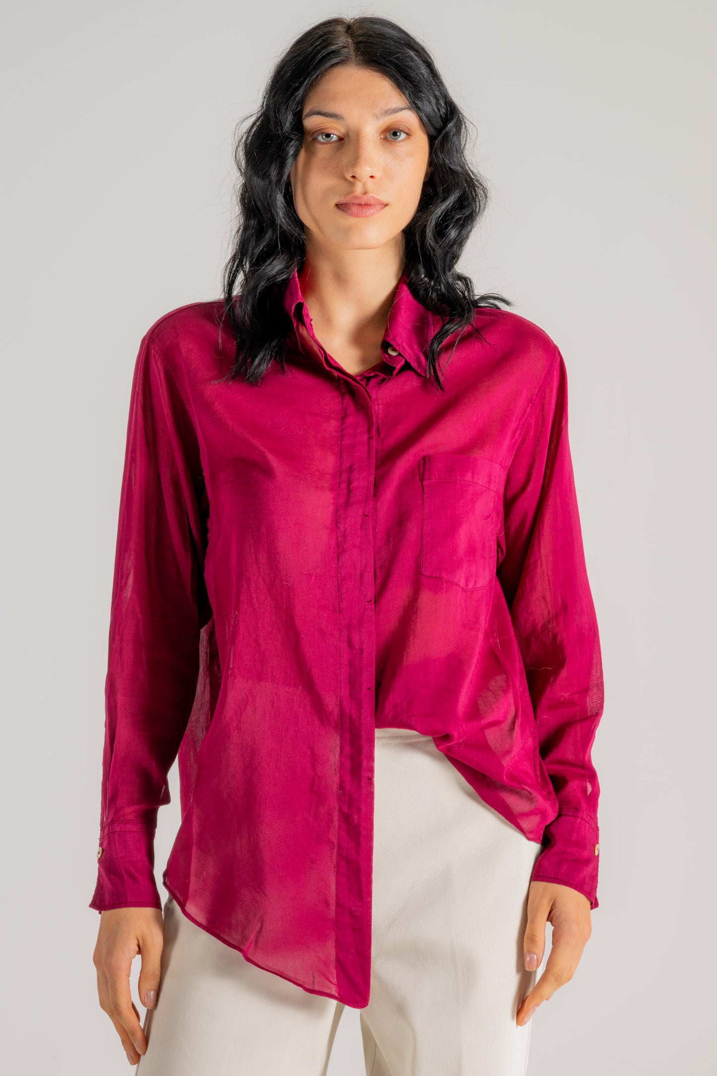  Forte_forte Forte Forte Essential Cotton Silk Shirt Donna - 1