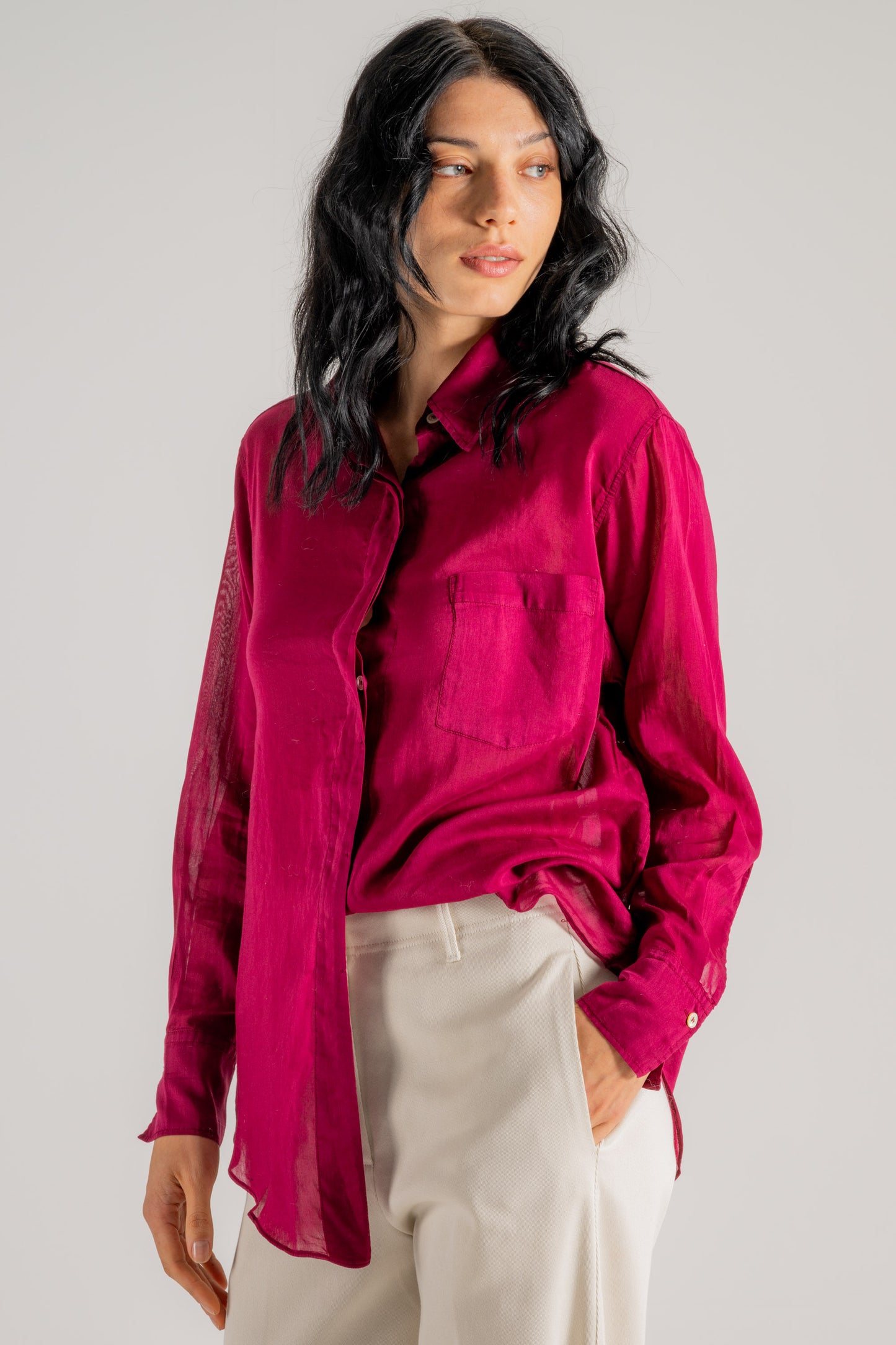  Forte_forte Forte Forte Essential Cotton Silk Shirt Donna - 2