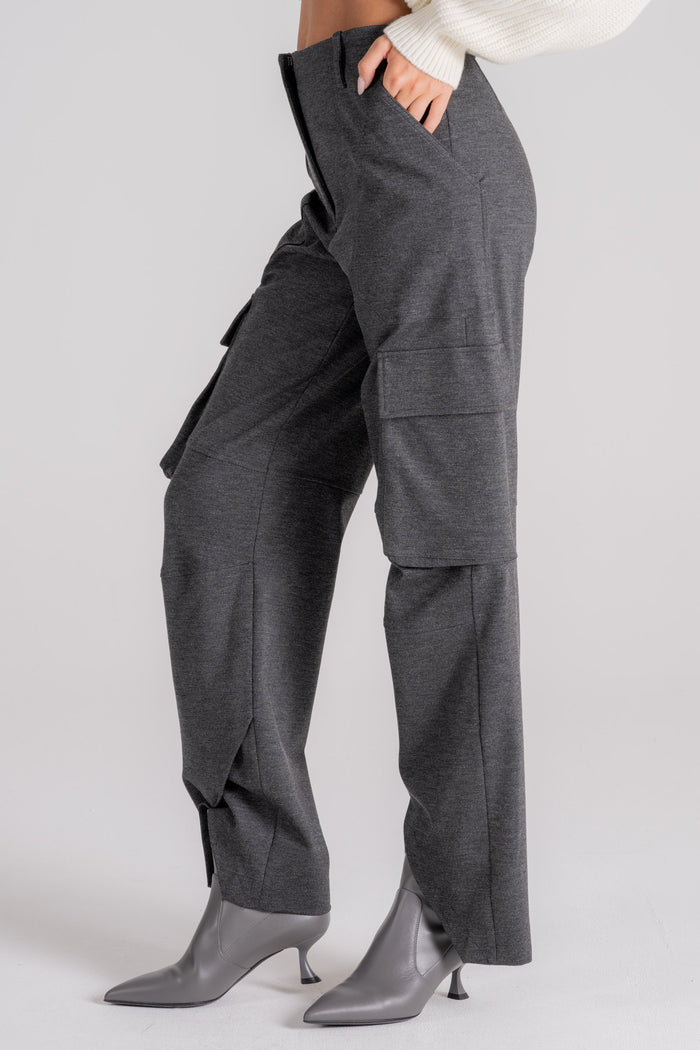 Erika Cavallini Bice Trousers Viscose/Polyamide/Elastane Grey